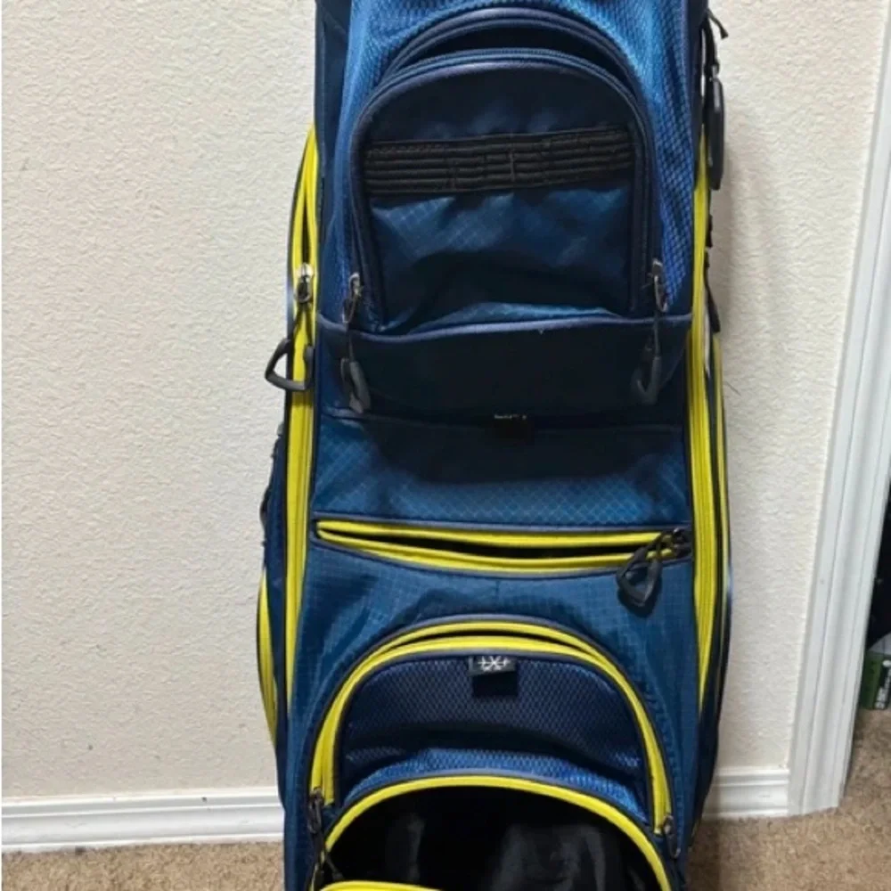 Men’s Navy Blue and Yellow Golf Bag